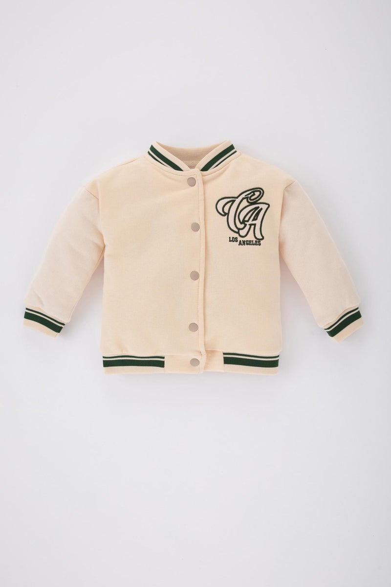 DeFacto Baby Girl Printed Crew Neck Cardigan - Image 4