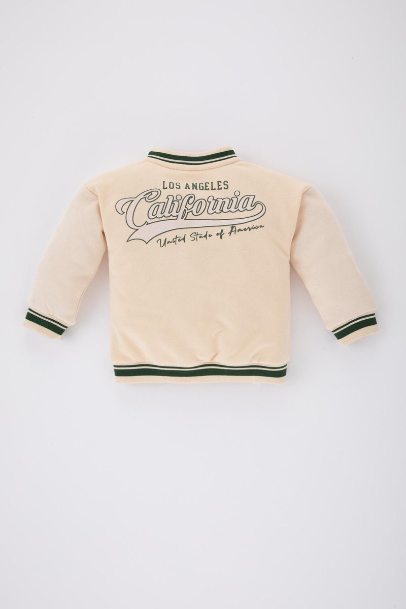 DeFacto Baby Girl Printed Crew Neck Cardigan - Image 5