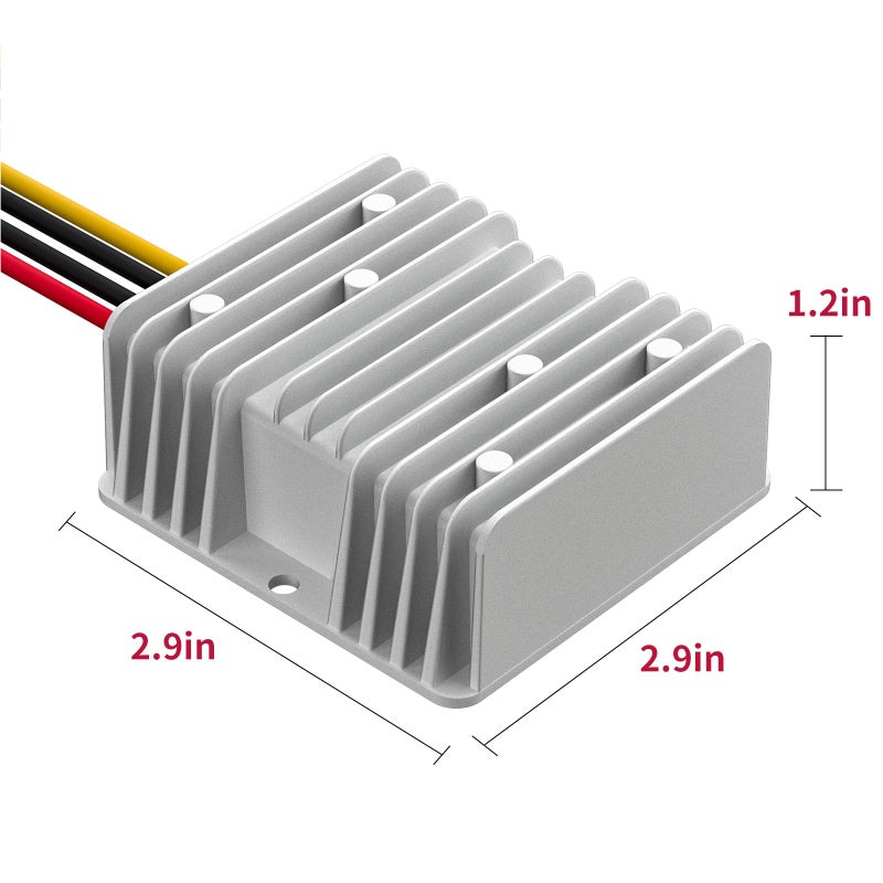 SUPERNIGHT محول DC 12V إلى 24V 10A 240W مع فيوز مقاوم للماء لوحدة تنظيم الجهد لمركبة الجولف وكار كلوب وإضاءة شريط LED - Image 5