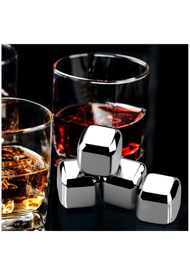 Excefore Creative Stainless Steel Ice Cube, Reusable Cooling Metal Ice Grains for Drinks, No-Dilution Not-melt Cooling Fast Cooler Drinks Cube - Image 1