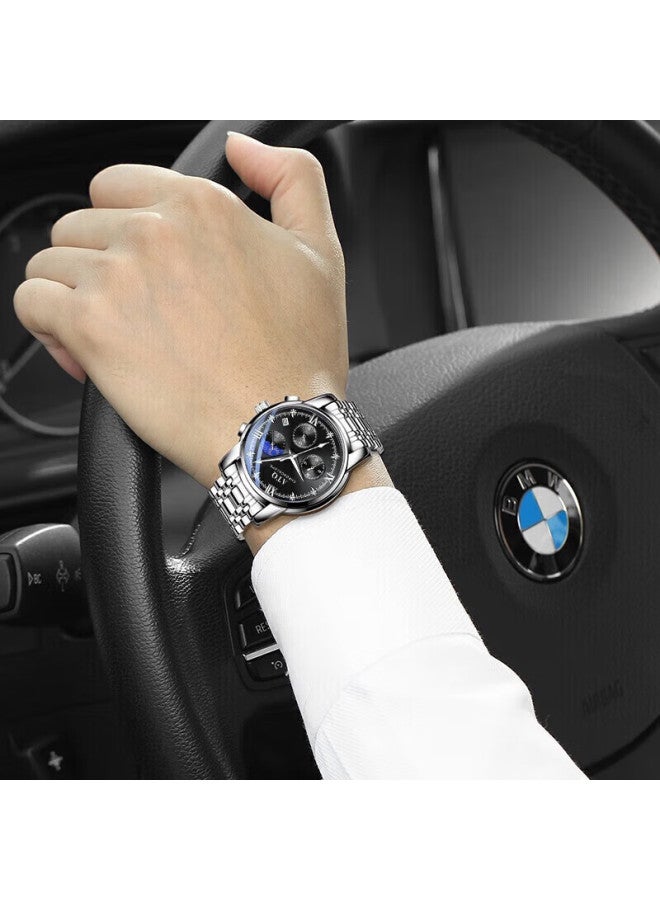 Atq Swiss Quality Watch, Men's Mechanical Style, Luminous Men's Watch, Multifunctional, Student Sports - Image 1