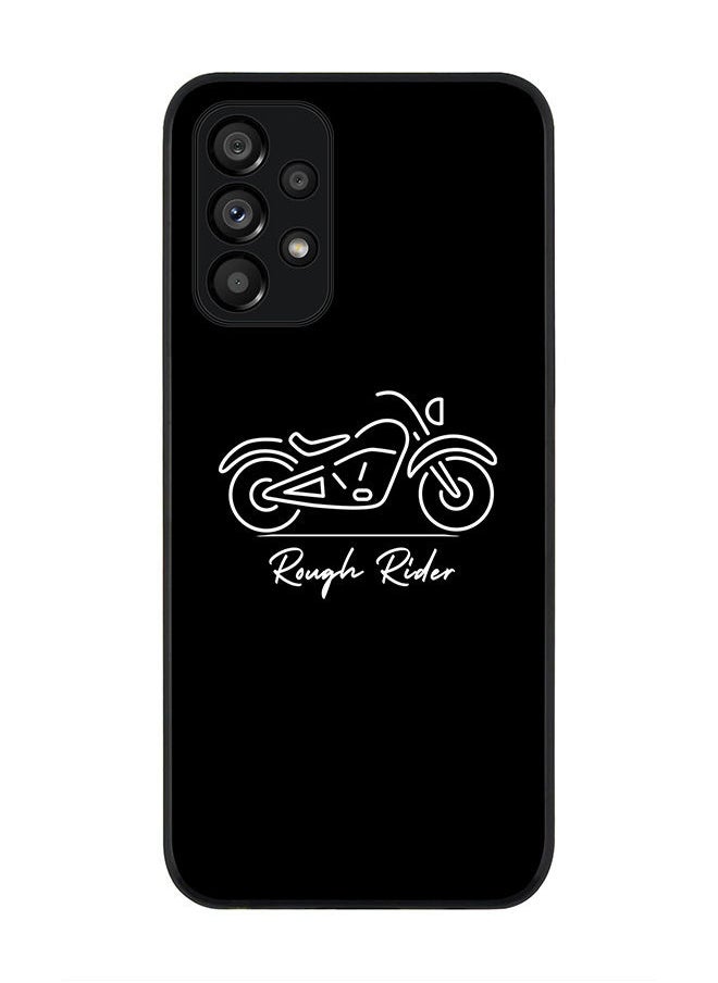 Stylizedd Rugged Black edge case for Samsung Galaxy A23 (LTE/4G) Slim fit Soft Case Flexible Rubber Edges Anti Drop TPU Gel Thin Cover - Rough Rider  - Image 1