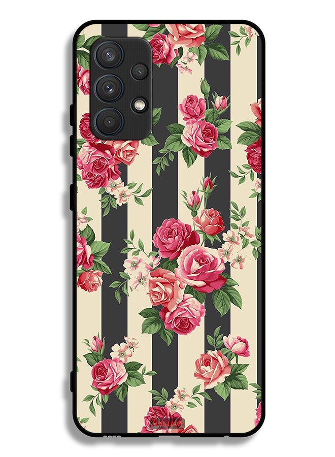 Tolwak Samsung Galaxy A32 4G Protective Case Cover Roses Pattern - Image 1