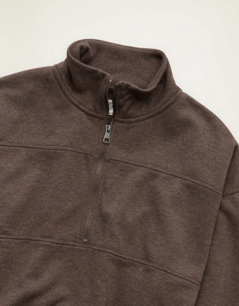 American Eagle  AE Everyday Luxe Quarter-Zip Sweatshirt  | Best Price UAE