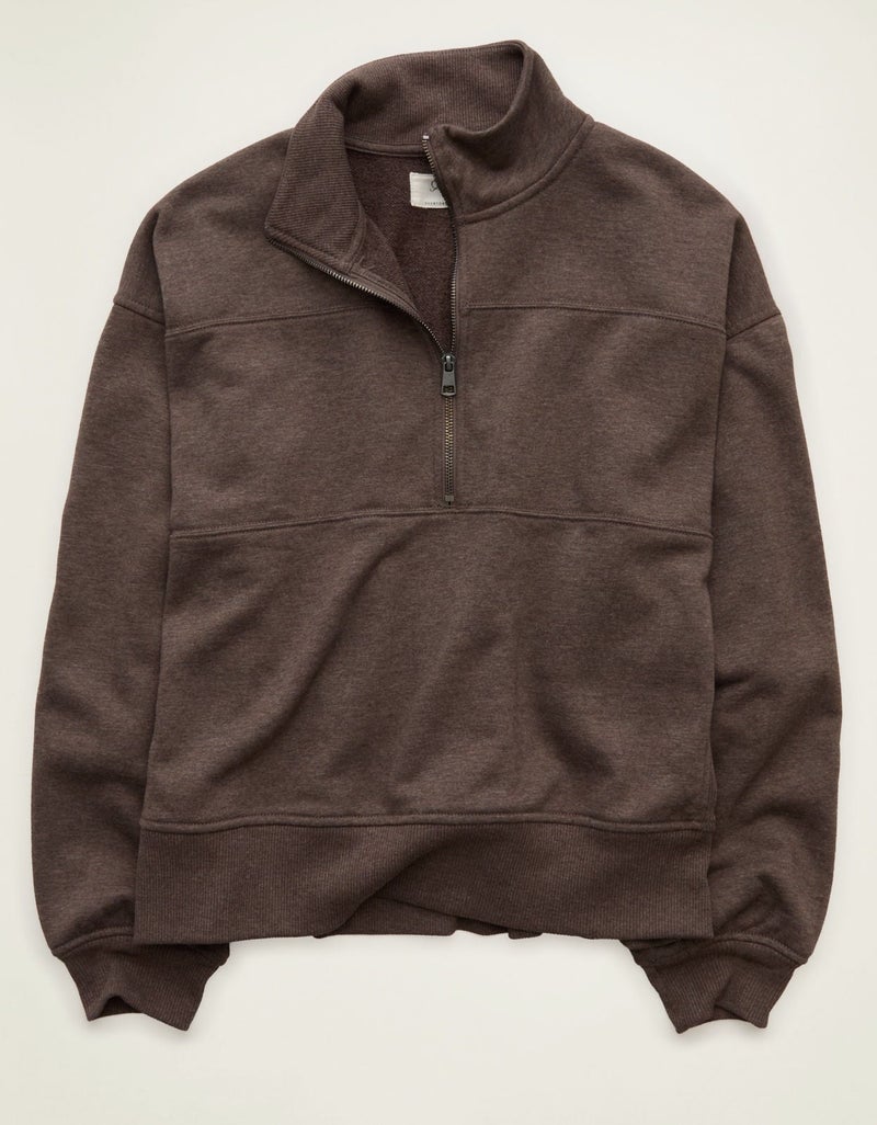 American Eagle AE Everyday Luxe Quarter-Zip Sweatshirt - Image 5