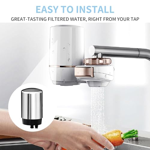 Linsuely 3 Pack Faucets Filters Cartridge(FR-200,FF-100)，Replacement for Brita® Faucet Filter,Water Filter Compatible with Brita® Faucet Filtration Systems- Chrome - Image 2