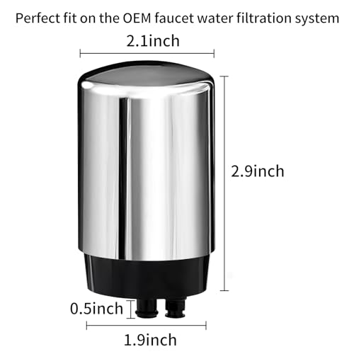 Linsuely 3 Pack Faucets Filters Cartridge(FR-200,FF-100)，Replacement for Brita® Faucet Filter,Water Filter Compatible with Brita® Faucet Filtration Systems- Chrome - Image 5