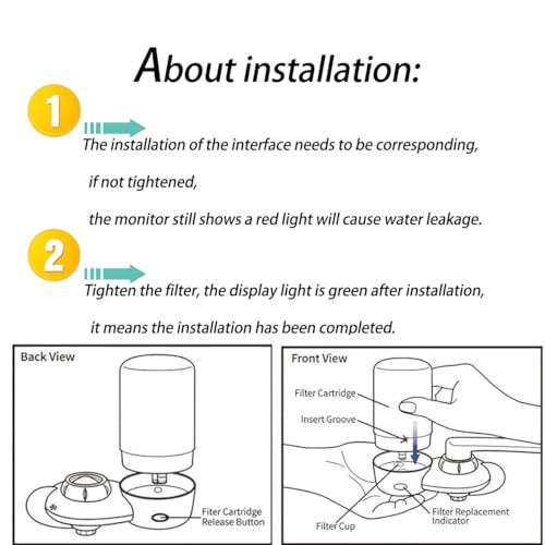 Linsuely 3 Pack Faucets Filters Cartridge(FR-200,FF-100)，Replacement for Brita® Faucet Filter,Water Filter Compatible with Brita® Faucet Filtration Systems- Chrome - Image 3