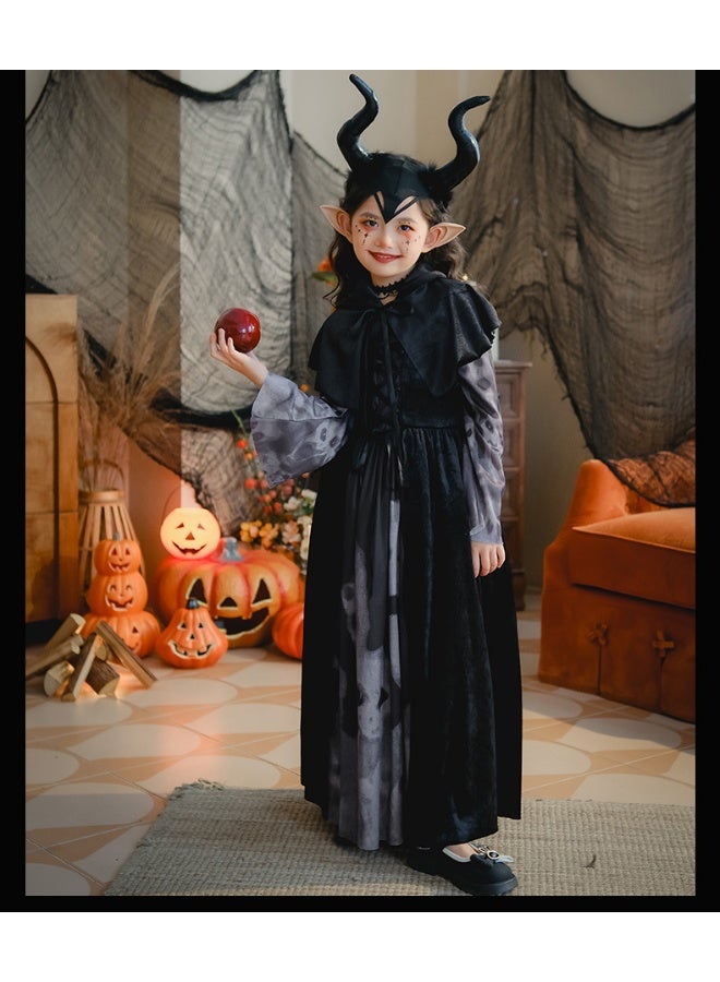 Loquat Skeleton Long Dress Performance Costume