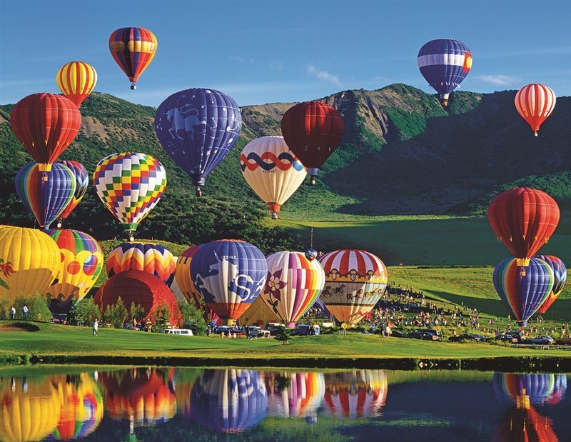 Springbok's 350 Piece Jigsaw Puzzle Balloon Bonanza - Made in USA - Image 1