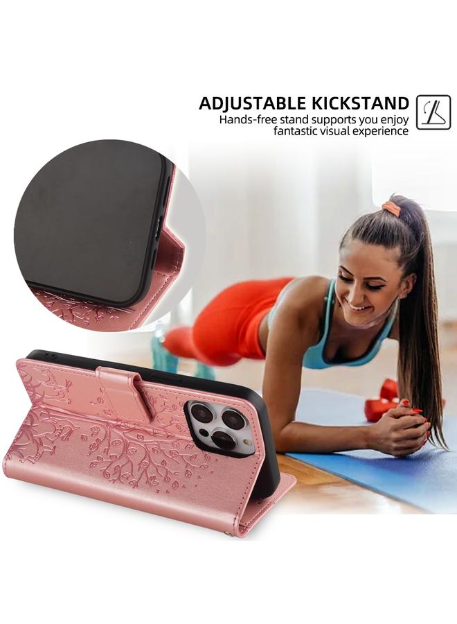 S-TOP Case For Motorola Moto X30 Pro 5G Tree & Deer Embossed Leather Phone Case - Image 3