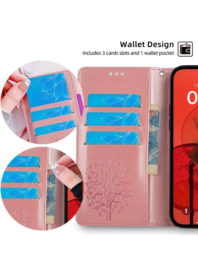 S-TOP Case For Motorola Moto X30 Pro 5G Tree & Deer Embossed Leather Phone Case - Image 4
