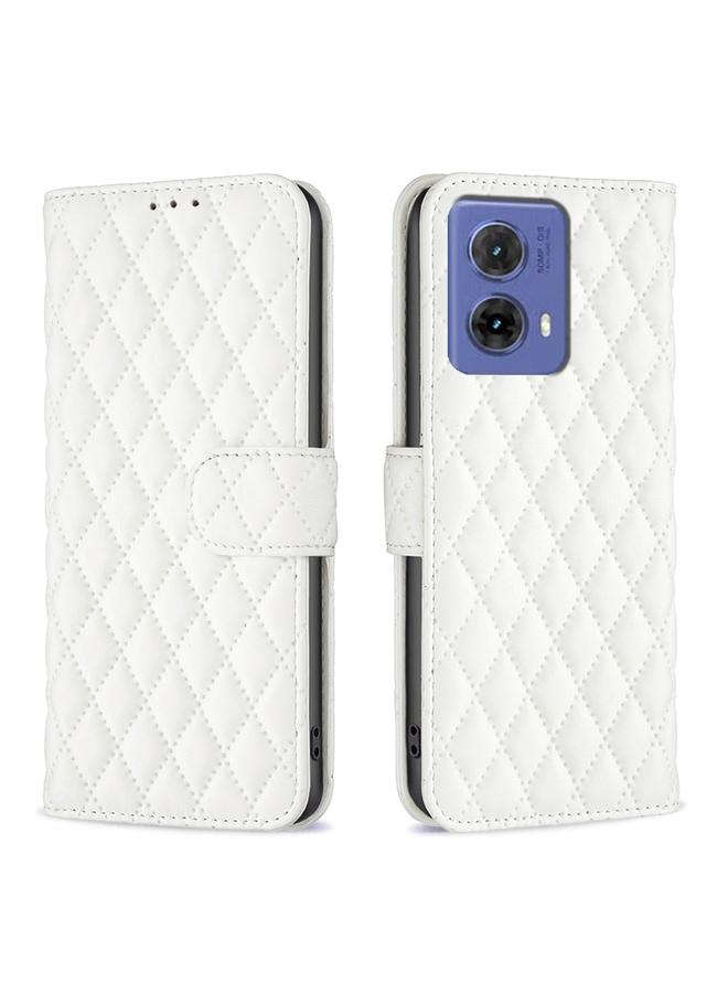 S-TOP Case For Motorola Moto G85 Diamond Lattice Wallet Flip Leather Phone Case - Image 1