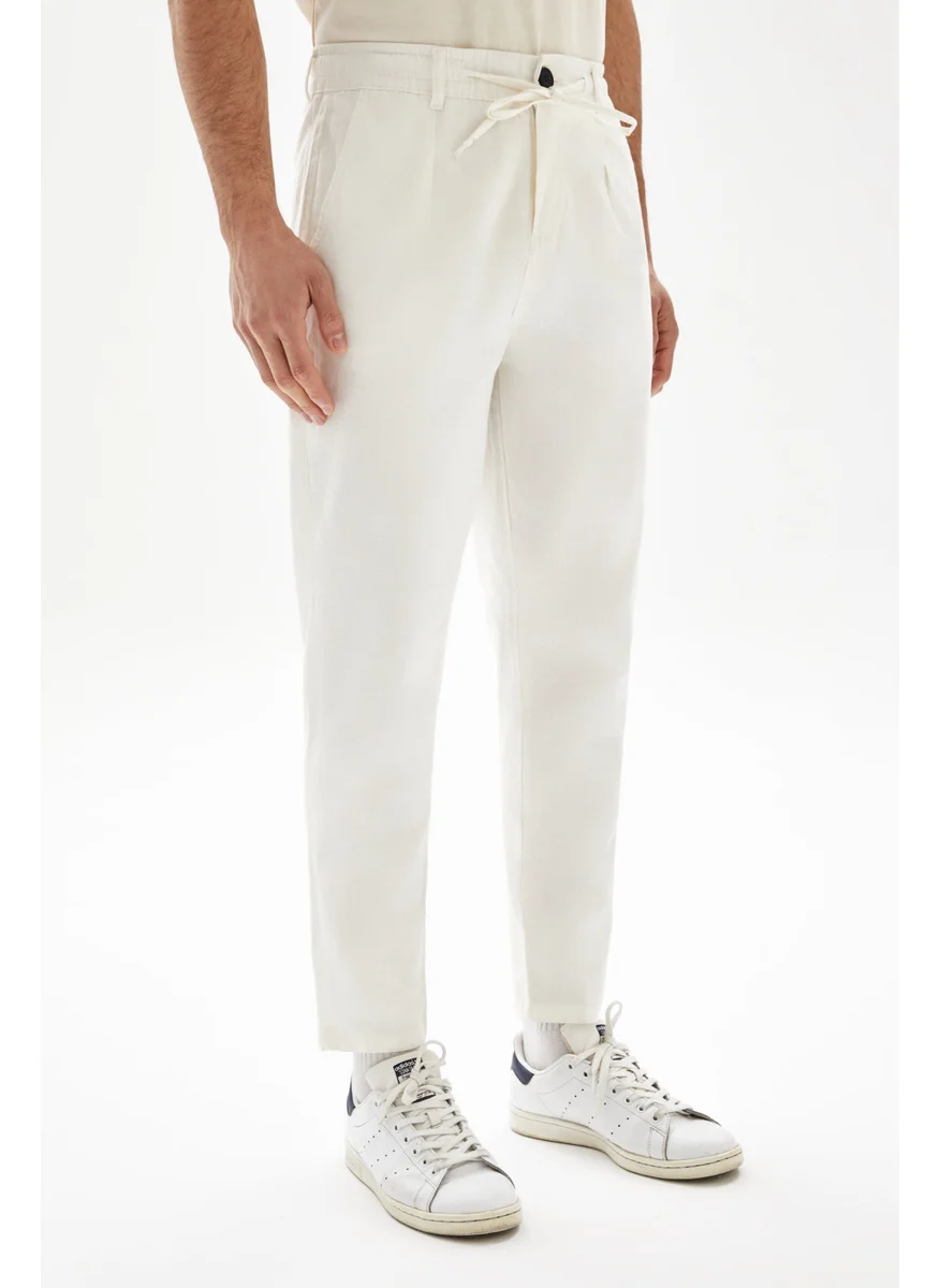 Wecre8 White Drawstrings Trousers By WECRE8
