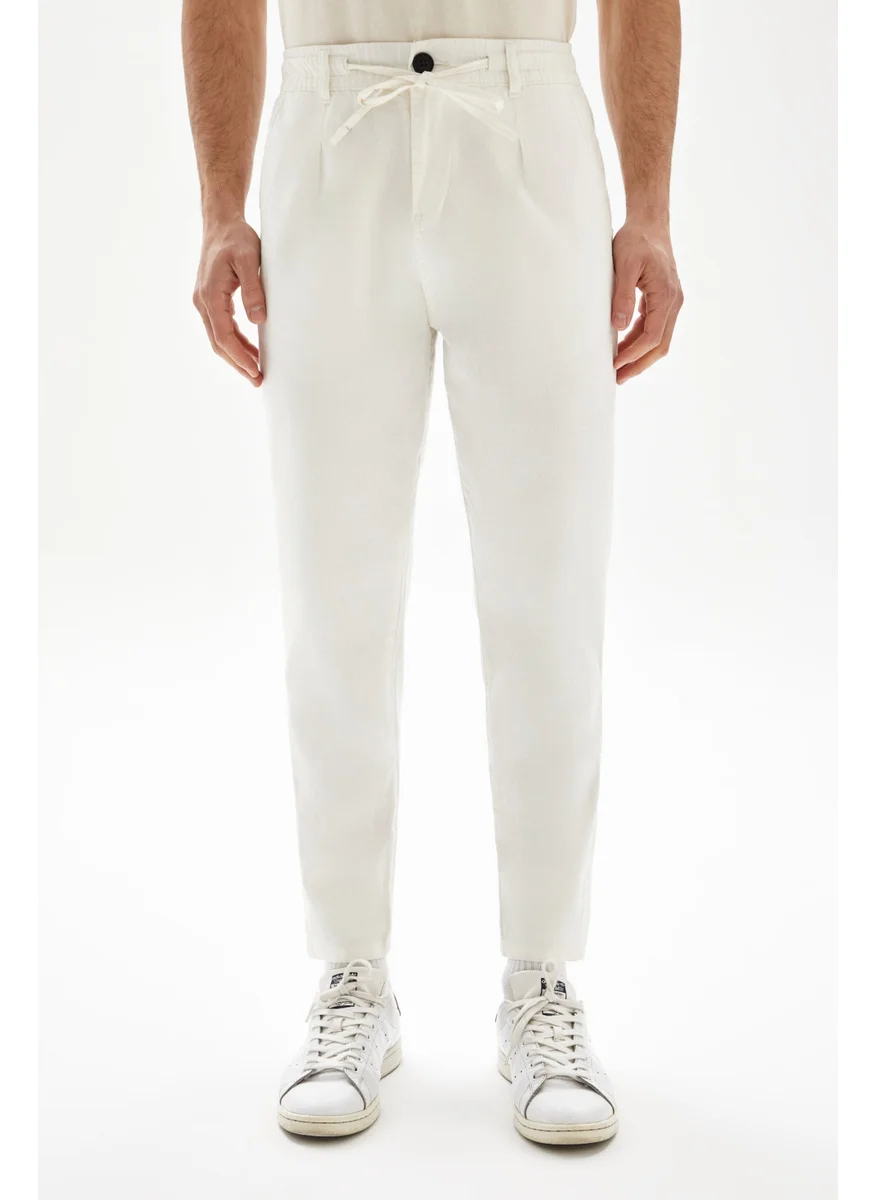 Wecre8 White Drawstrings Trousers By WECRE8