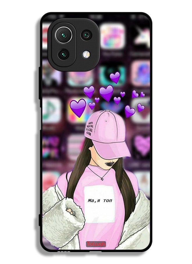 Tolwak - Xiaomi Mi 11 Lite 4G Protective Case Cover Anti Social Club - Image 1