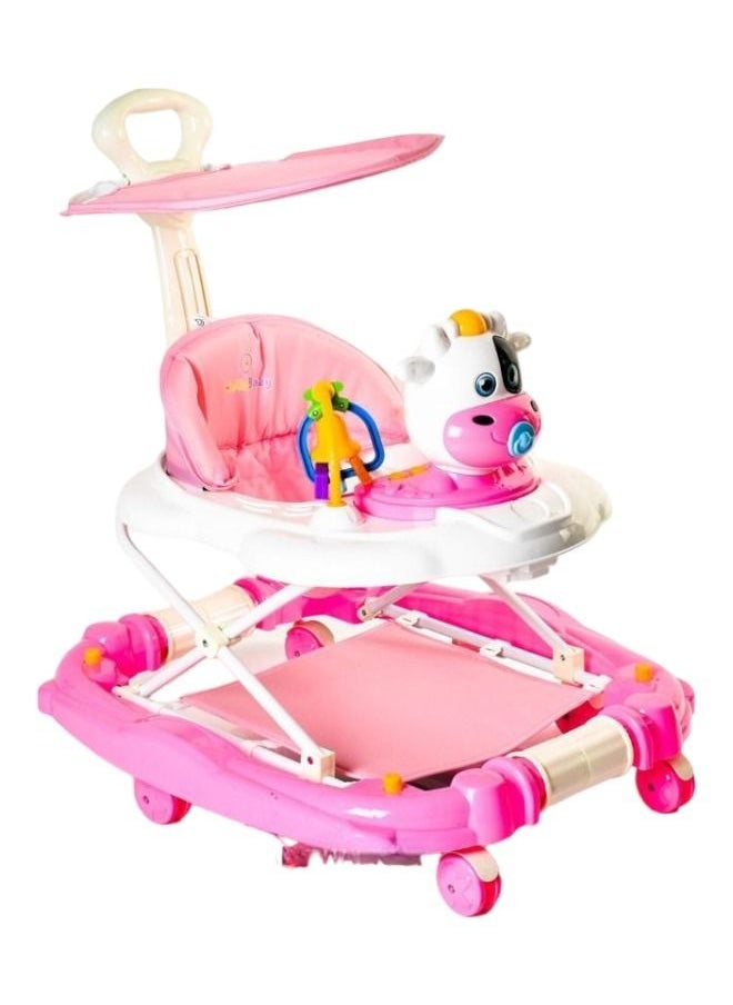 Rally 2 In 1 Multifunction Baby Walker With 5 Adjustable Gear Cushion Music Toy, 6 Months+ 