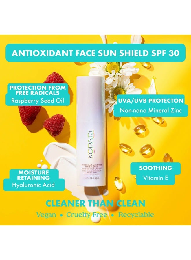 Kopari Antioxidant Face Shield Mineral SPF 30 | Sheer Daily Broad Spectrum UVA-UVB Sunscreen | Non-Nano Mineral Zinc | Antioxidant Vitamin E Vegan Cruelty Free - Image 3