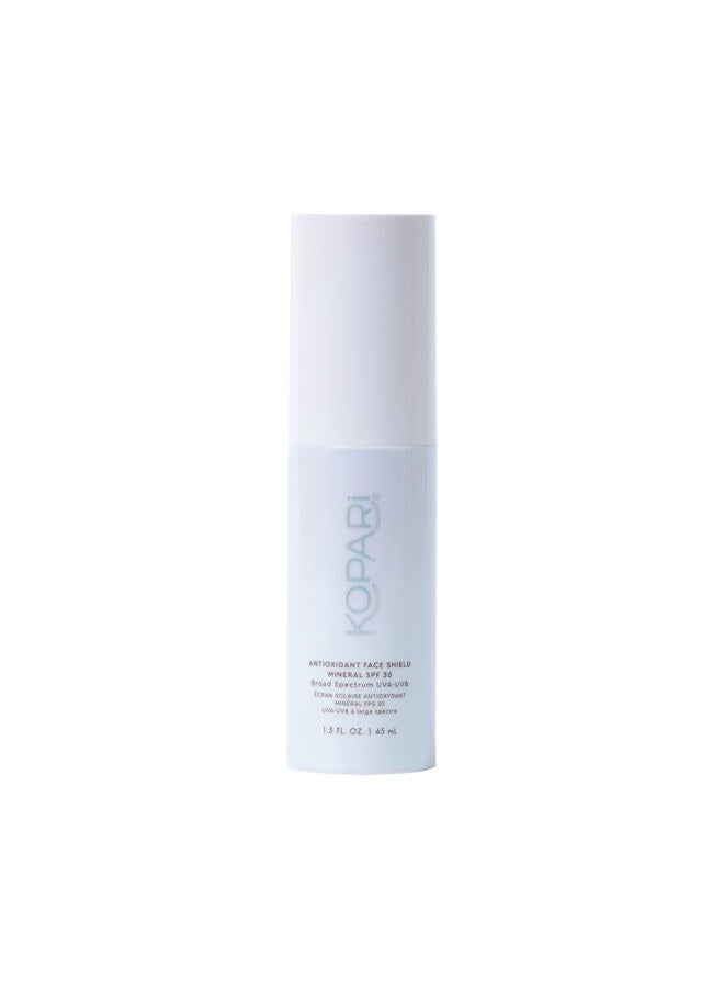 Kopari Antioxidant Face Shield Mineral SPF 30 | Sheer Daily Broad Spectrum UVA-UVB Sunscreen | Non-Nano Mineral Zinc | Antioxidant Vitamin E Vegan Cruelty Free - Image 1