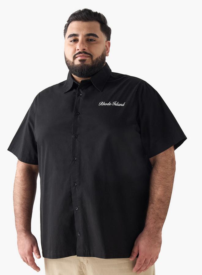 Maxim Men Regular Fit Collared Rhode Island Print Short Sleeves Shirt - Image 4