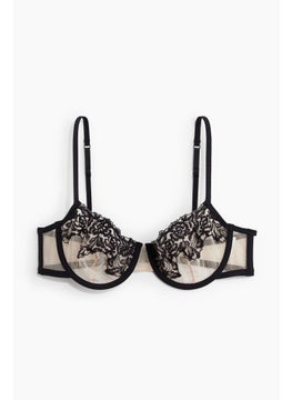 H&M Embroidered Balconette Bra  - Image 4