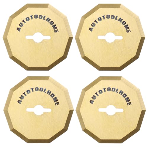 AUTOTOOLHOME 4PCS Titanium Coated Replacement Rotary Blades for Worx ZipSnip Cordless Electric Scissors Compatible with WA2300,RC2600K,RC2601, RC2602, WX080L, WX081L Box Cutter - Image 1