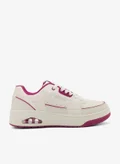 SKECHERS white fushcia
