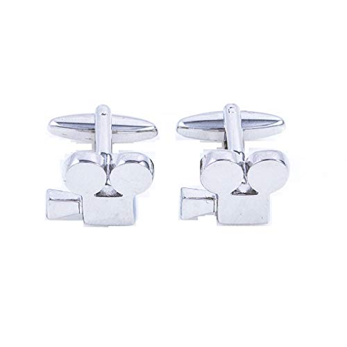 MRCUFF Hollywood Movie Camera Pair Cufflinks in a Presentation Gift Box & Polishing Cloth - Image 1