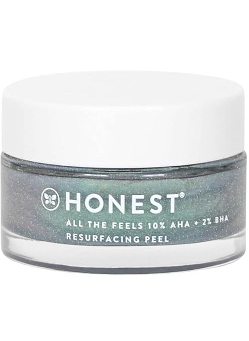 Honest Beauty - Honest Beauty All the Feels Resurfacing Peel | 10% AHA + 2% BHA | Deeply Exfoliates + Renews Skin | Vegan + Cruelty Free | 1.7 oz - Image 1