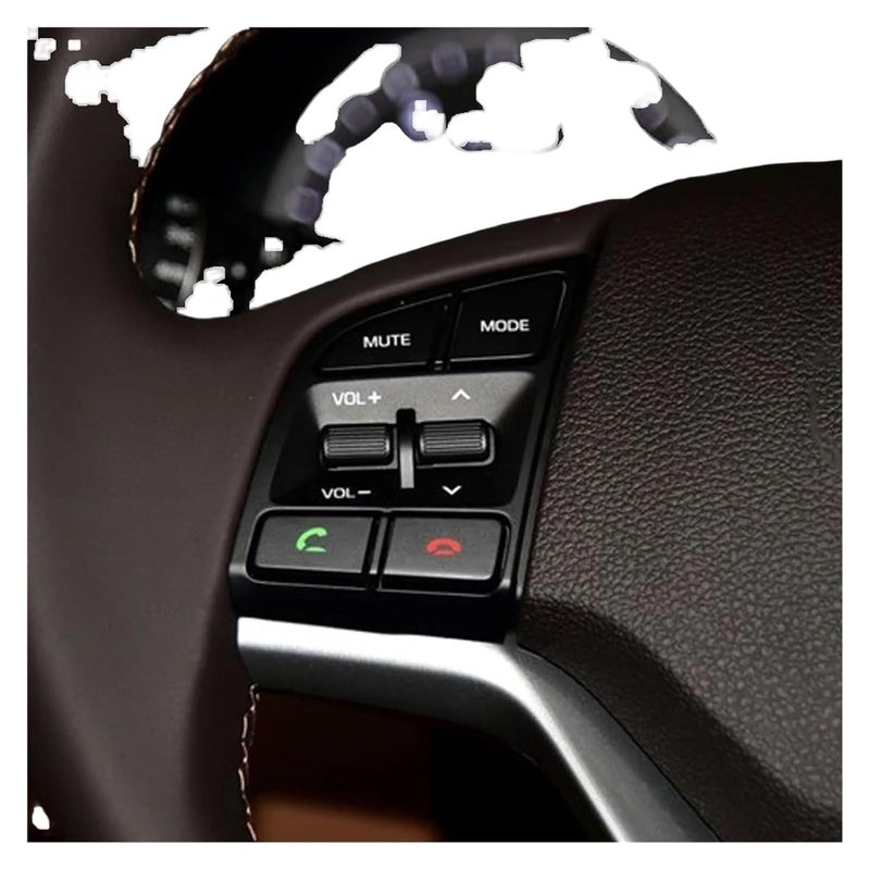 هيونداي توسان 2015-2019 عجلة القيادة التحكم عن بعد مفتاح التحكم في مستوى الصوت زر موسيقى بلوتوث - Image 3