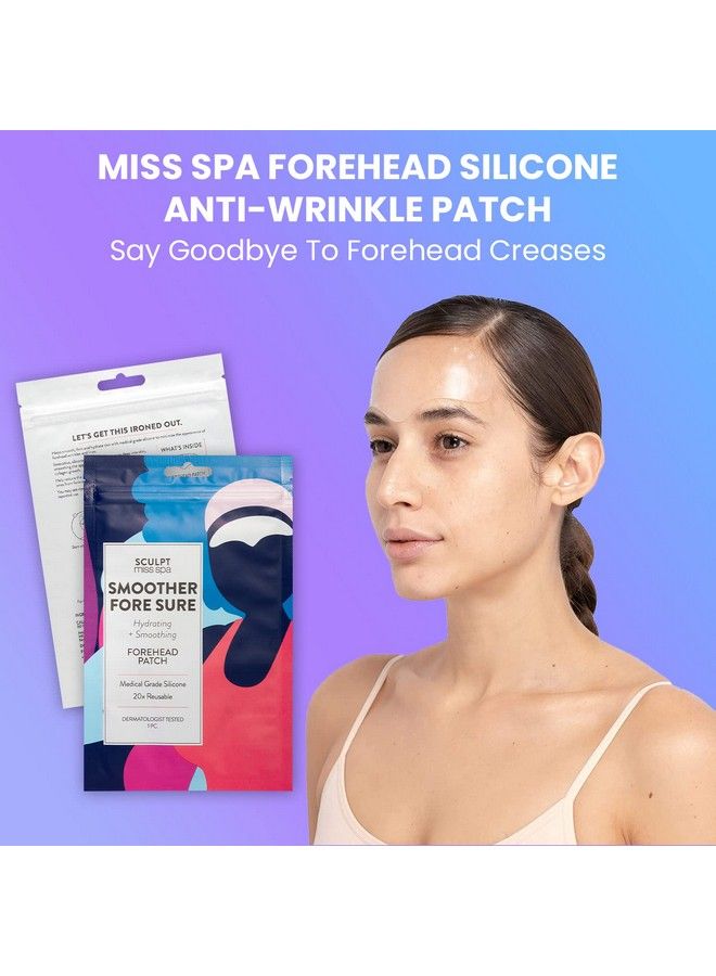 MISS SPA Forehead Silicone Antiwrinkle Patch Reusable 20 Times Hydrating Smoothing Forehead Patches Antiaging Face Patches Overnight Silicone Patches Skin Care Products Dermatologist Tested - Image 3