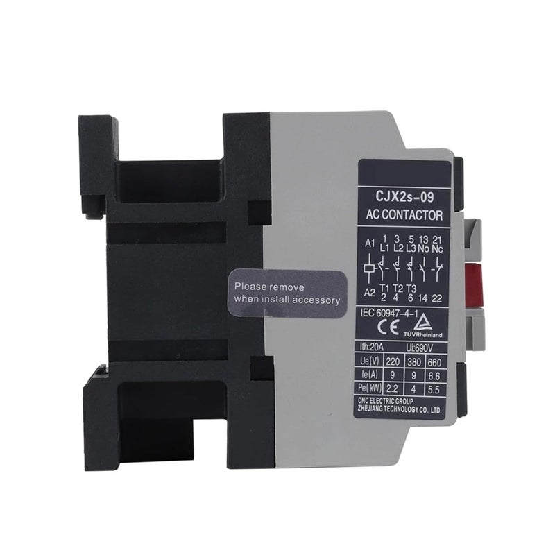 CJX2S 3 مرحلة 3 قطب تيار متردد 25A 220V ملف 1NO 1NC IEC 60947 4 1 - Image 5