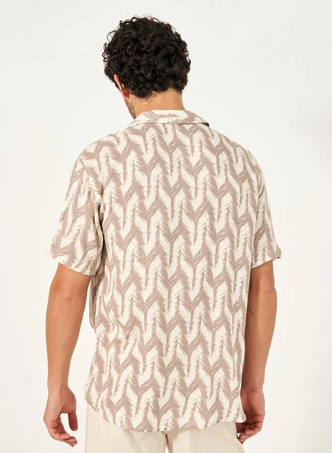 Styli Relaxed Fit All Over Print Shirt