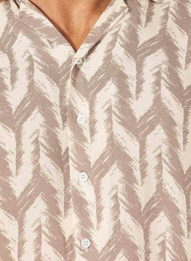 Styli Relaxed Fit All Over Print Shirt