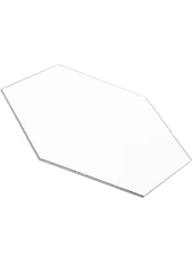 Hexagon Acrylic Wall Mirror Adhesive Frameless for Bathroom Bedroom Living Room Decor - Image 1