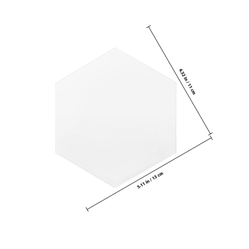Hexagon Acrylic Wall Mirror Adhesive Frameless for Bathroom Bedroom Living Room Decor - Image 3