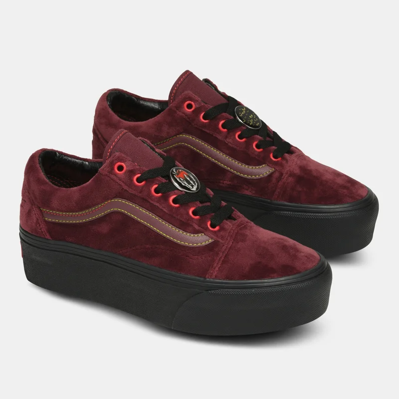 Vans Red Disney x Old Skool Stackform Unisex Shoes  | Best Price UAE