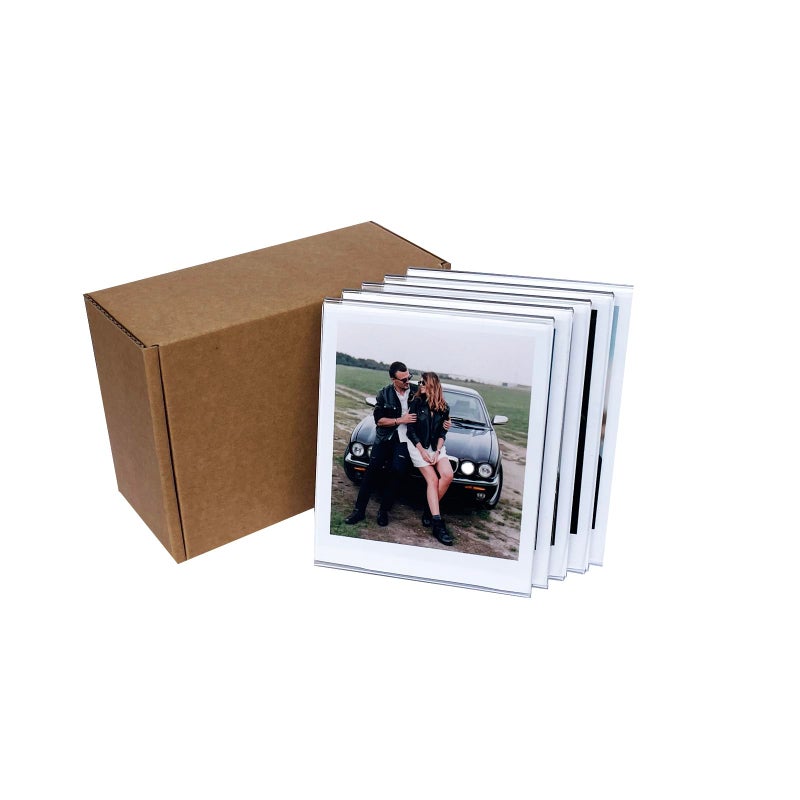SULEPE 35 x 425 Polaroid Picture Frame for iType600SX70OneStepInstax Wide Square 300200210 Desktop Acrylic Picture Frame for Instant Color IType Film 5 Pcs