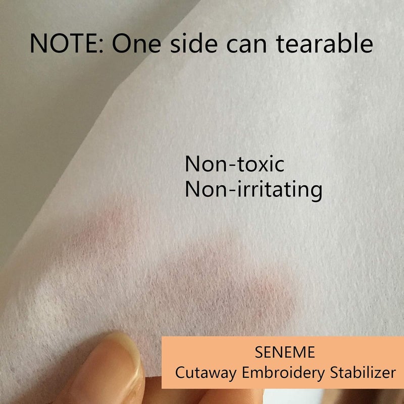 Seneme Cut Away Embroidery Stabilizer Backing (10in x 50yd), Stabilizer for Embroidery - Medium Weight 2.5oz Cutaway Embroidery Stabilizers - for Machine Embroidery Stabilizer and Hand Sewing - Image 1