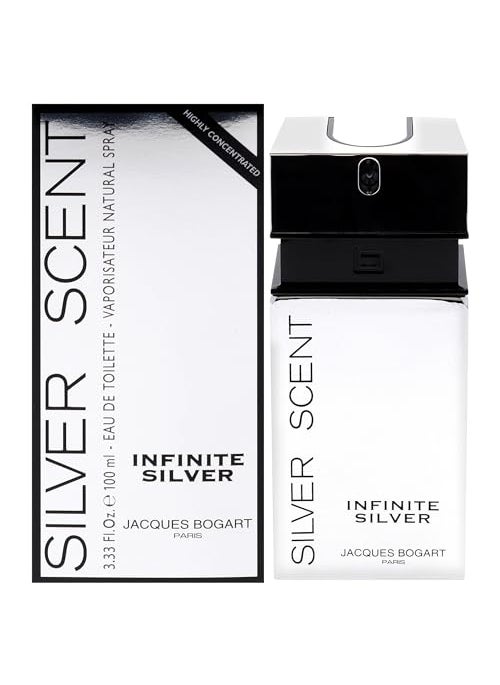 Jacques Bogart - Jacques Bogart Silver Scent Infinite Silver by Jacques Bogart for Men - 3.33 oz EDT Spray - Image 1