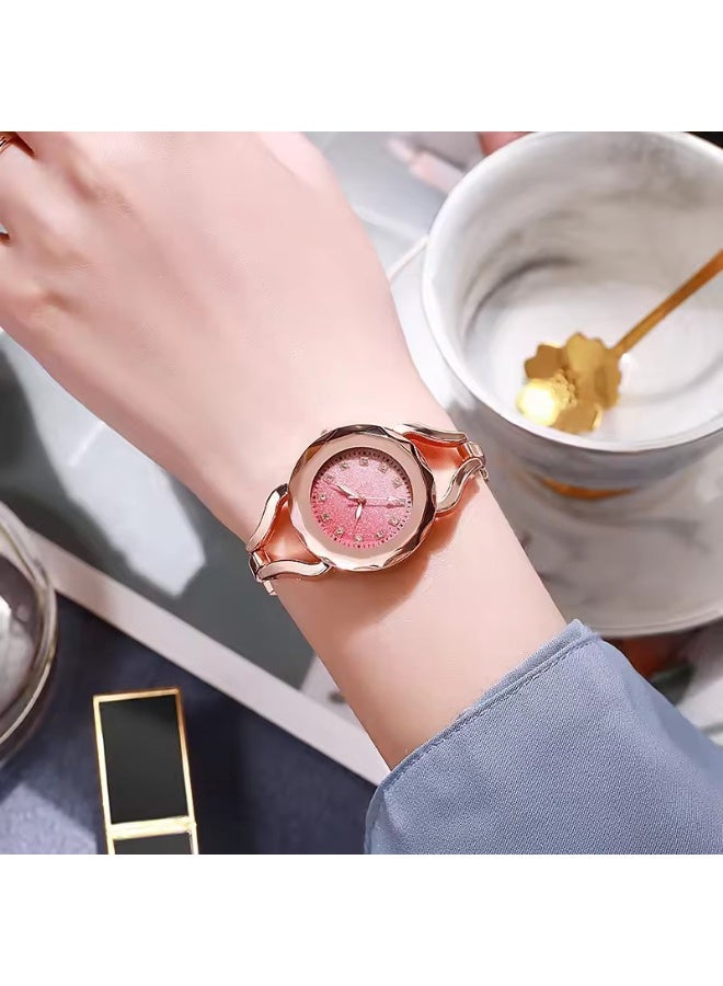 Gradient dial watches Bracelet for women Dreamy Starry Sky Gift for Ladies Quartz Watch - Image 3