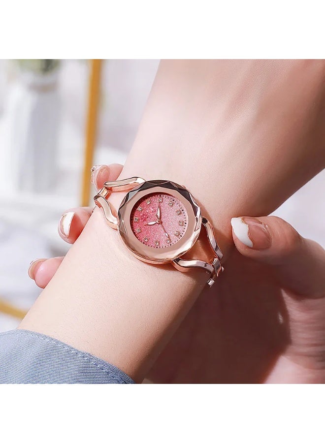 Gradient dial watches Bracelet for women Dreamy Starry Sky Gift for Ladies Quartz Watch - Image 4