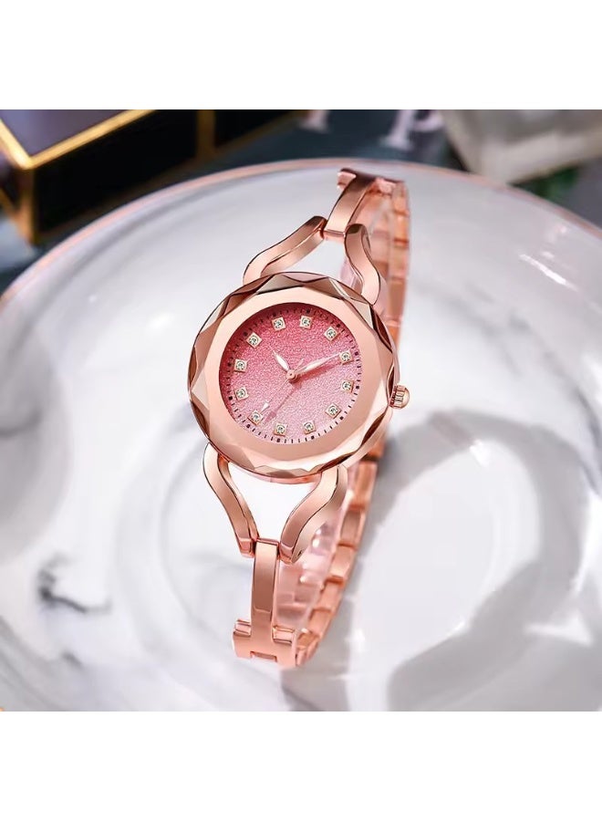 Gradient dial watches Bracelet for women Dreamy Starry Sky Gift for Ladies Quartz Watch - Image 2