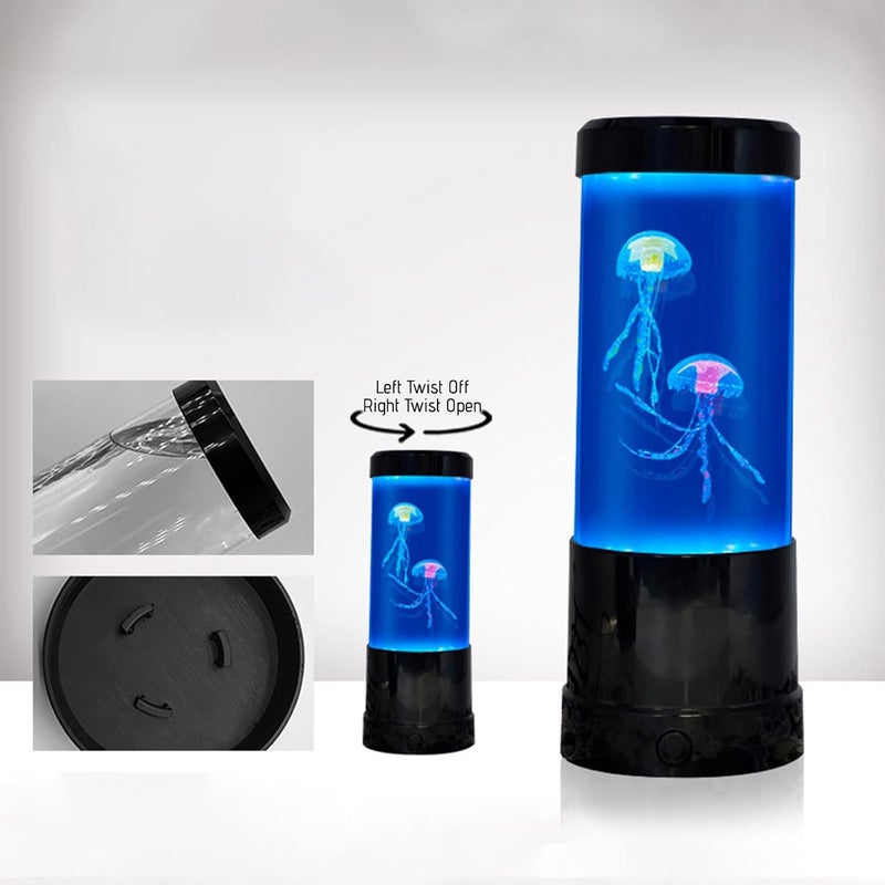 klarako Jellyfish Lamp, 7 Color Changing Aquarium Lamps, Jellyfish Bubble Night Light,Jellyfish Tank Mood Lamp Decor for Bedroom Living Room Office Desk,Gifts for Kids Girls Teens Adults Boys - Image 5
