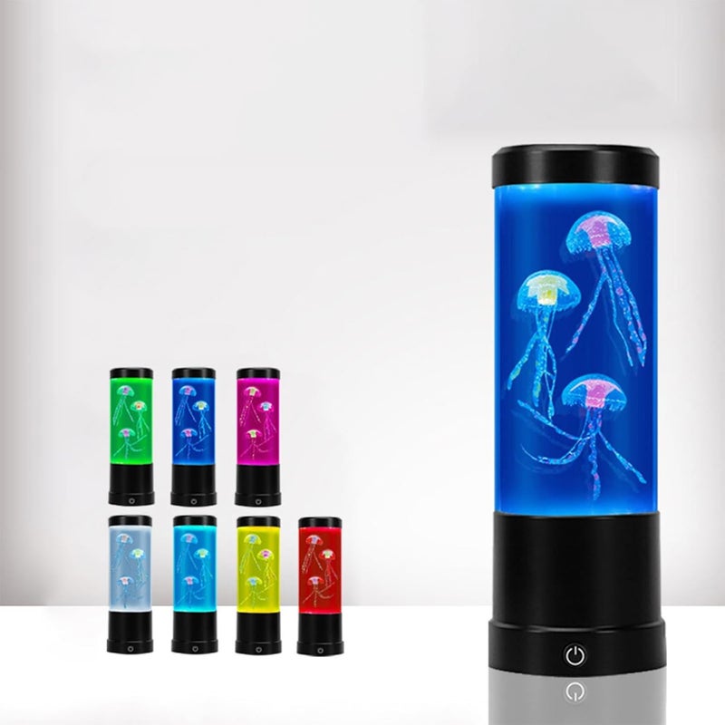klarako Jellyfish Lamp, 7 Color Changing Aquarium Lamps, Jellyfish Bubble Night Light,Jellyfish Tank Mood Lamp Decor for Bedroom Living Room Office Desk,Gifts for Kids Girls Teens Adults Boys - Image 3
