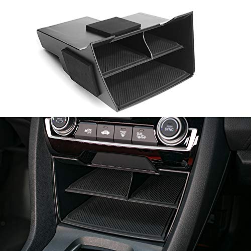 CKE Compatible with Honda Civic 2021 2020 2019 2018 2017 2016 Accessories Car Interior Center Consoles Storage Box Armrest Organizer Tray Insert -Black - Image 1