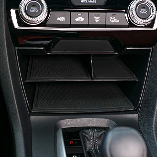CKE Compatible with Honda Civic 2021 2020 2019 2018 2017 2016 Accessories Car Interior Center Consoles Storage Box Armrest Organizer Tray Insert -Black - Image 4