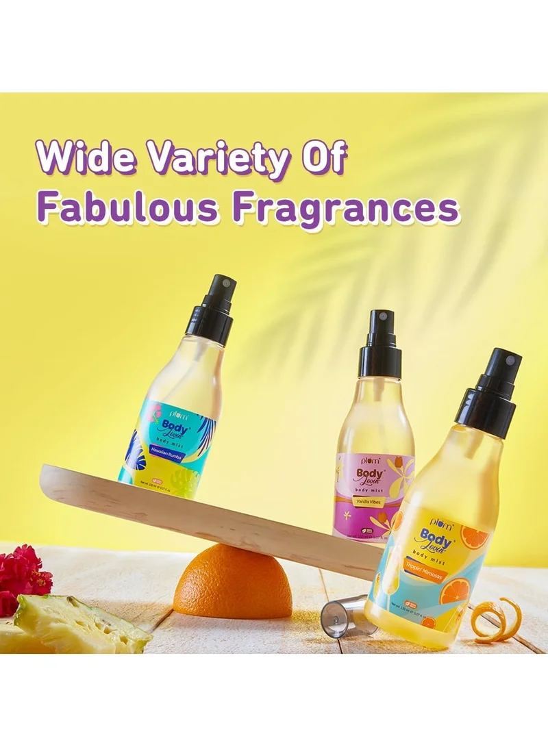 Plum  Plum BodyLovin' Vanilla Vibes Body Mist | 100% Vegan | Warm Vanilla Winter Fragrance Spray for Women | Instantly Refreshes  | Best Price UAE