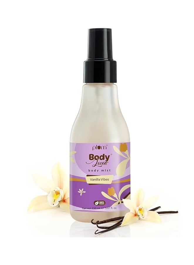 بلوم معطر جسم بلوم بودي لوفين فانيلا فايبس | نباتي ١٠٠٪ | بخاخ عطر شتوي دافئ برائحة الفانيليا للنساء | ينعش على الفور - Image 1