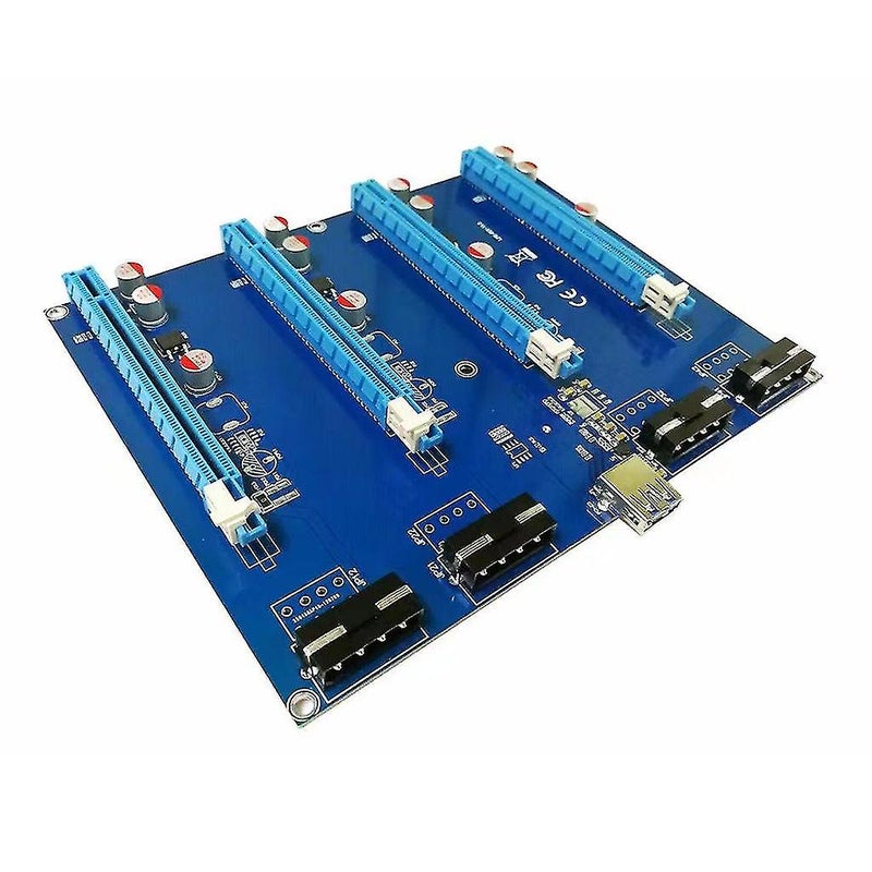 1 To 4 Ports Pcie X1 To 4pci-e X16 Expansion Kit Express Multiplier Hub - Image 4